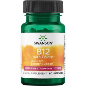 Swanson Vitamin B-12 with Folic Acid 60 Tabs