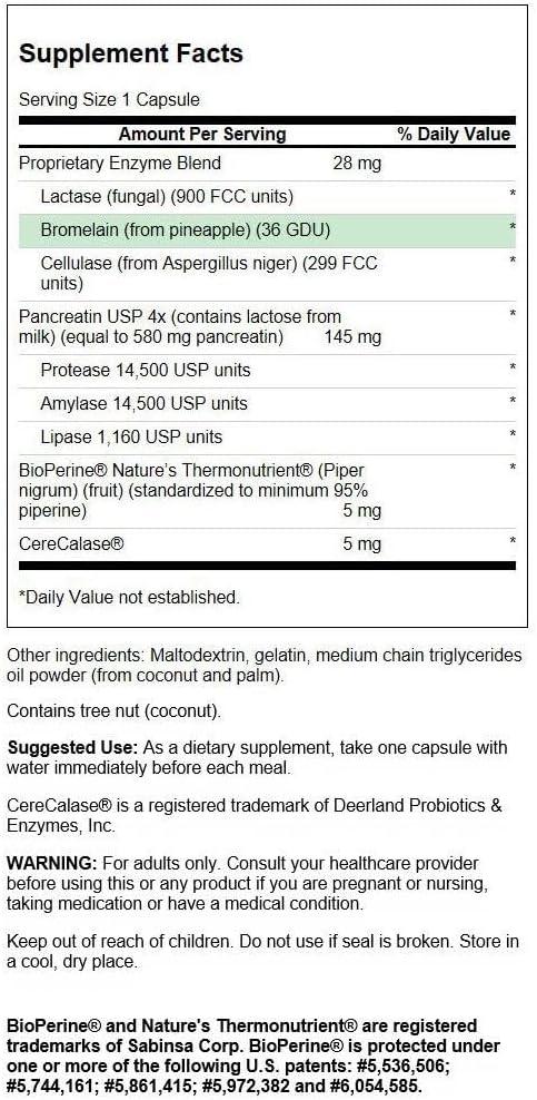 imageSwanson Digestitol Natural Digestive Health Support Featuring Digestive Enzymes and BioPerine Supports Increased Nutrient Absorption amp Overall Wellness 60 Capsules