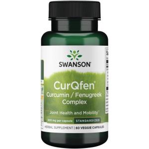 Swanson Controlled Release Curqfen Curcumin/Fenugreek Complex 60 Veg Capsules