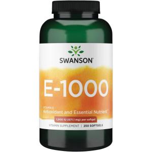 Swanson Natural Vitamin E 1000 Iu (671.10 Milligrams) 250 Sgels